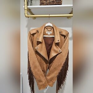 Idyllwind Tan Suede Fringe Jacket